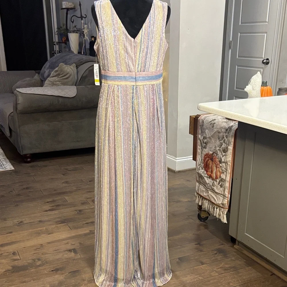 R & M Richards Pastel Striped Maxi Dress - Picture 7 of 7
